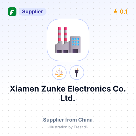 Xiamen Zunke Electronics Co., Ltd. – summary card, no photo uploaded yet