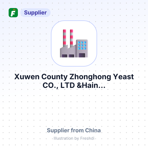 Xuwen County Zhonghong Yeast CO., LTD &Hain... – summary card, no photo uploaded yet