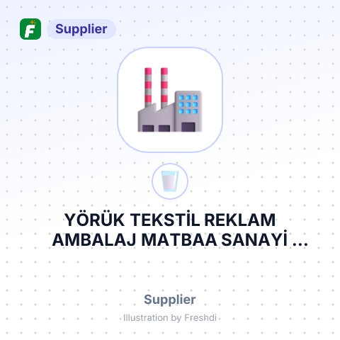 YÖRÜK TEKSTİL REKLAM AMBALAJ MATBAA SANAYİ TİCARET LİMİTED ŞİRKETİ – summary card, no photo uploaded yet
