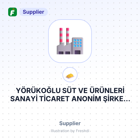 YÖRÜKOĞLU SÜT VE ÜRÜNLERİ SANAYİ TİCARET ANONİM ŞİRKETİ – summary card, no photo uploaded yet