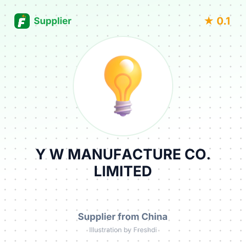 Y W MANUFACTURE CO.,LIMITED – summary card, no photo uploaded yet