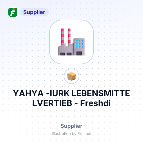 YAHYA -IURK LEBENSMITTE LVERTIEB – summary card, no photo uploaded yet
