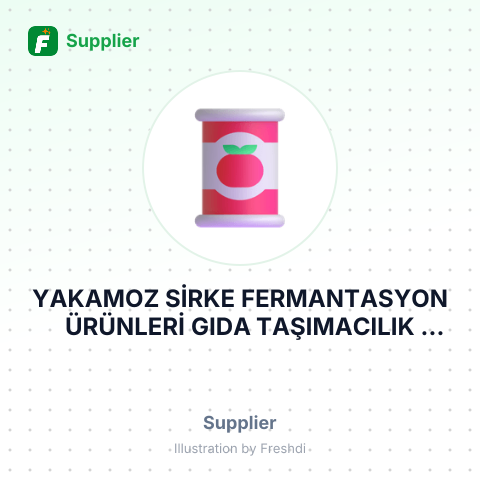 YAKAMOZ SİRKE FERMANTASYON ÜRÜNLERİ GIDA TAŞIMACILIK SANAYİ VE TİCARET LİMİTED ŞİRKETİ – summary card, no photo uploaded yet