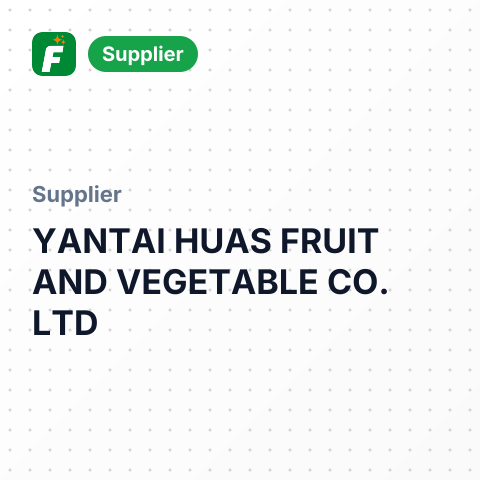 YANTAI HUAS FRUIT AND VEGETABLE CO.,LTD – summary card, no photo uploaded yet