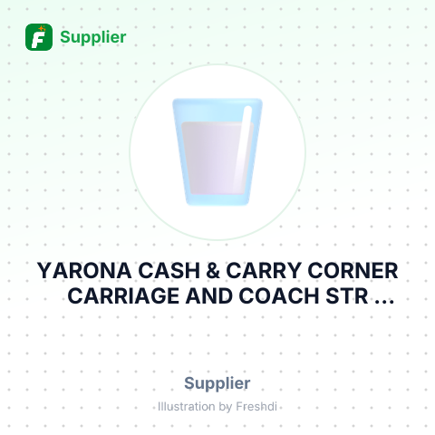 YARONA CASH & CARRY CORNER CARRIAGE AND COACH STR CROWN MINES JOHANNESBURG – summary card, no photo uploaded yet