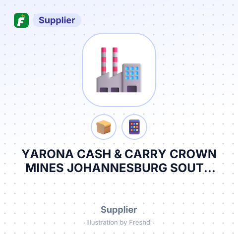 YARONA CASH & CARRY CROWN MINES JOHANNESBURG SOUTH AFRICA – summary card, no photo uploaded yet