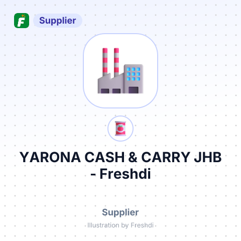 YARONA CASH & CARRY JHB – summary card, no photo uploaded yet
