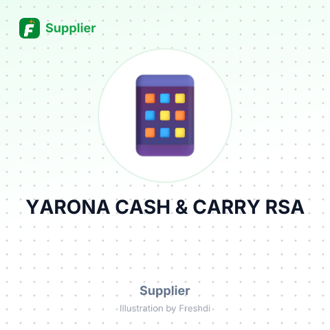 YARONA CASH & CARRY RSA – summary card, no photo uploaded yet