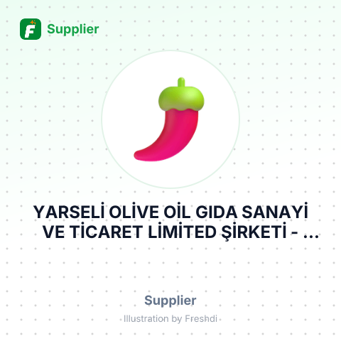 YARSELİ OLİVE OİL GIDA SANAYİ VE TİCARET LİMİTED ŞİRKETİ – summary card, no photo uploaded yet