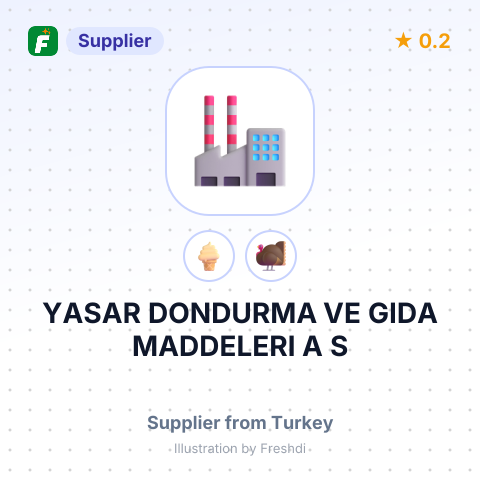 YASAR DONDURMA VE GIDA MADDELERI A S – summary card, no photo uploaded yet