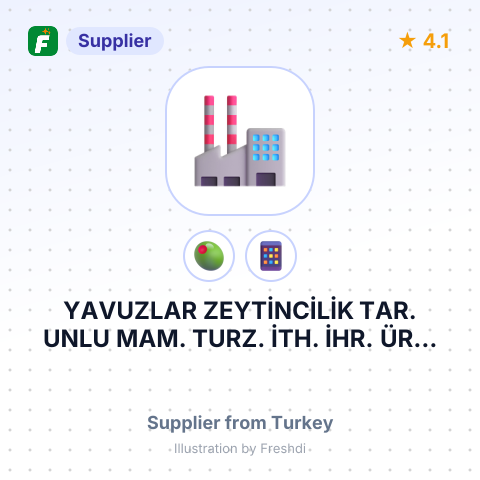YAVUZLAR ZEYTİNCİLİK TAR. UNLU MAM. TURZ. İTH. İHR. ÜRT. TİC. LTD. ŞTİ – summary card, no photo uploaded yet