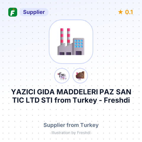 YAZICI GIDA MADDELERI PAZ SAN TIC LTD STI – summary card, no photo uploaded yet