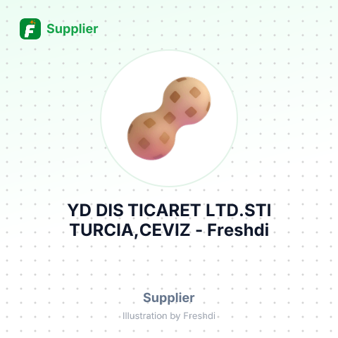 YD DIS TICARET LTD.STI TURCIA,CEVIZ – summary card, no photo uploaded yet