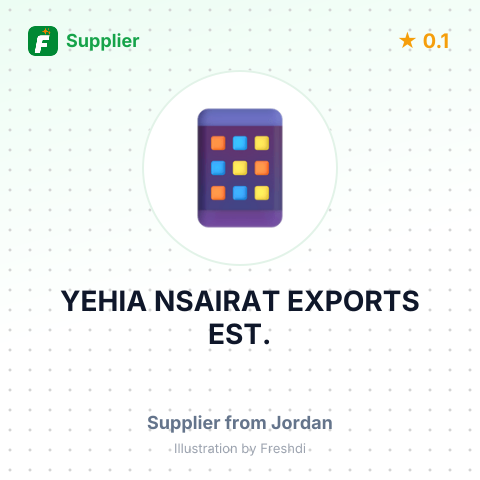 YEHIA NSAIRAT EXPORTS EST. – summary card, no photo uploaded yet