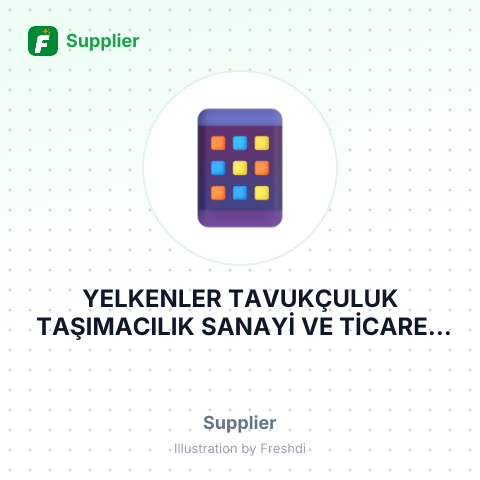 YELKENLER TAVUKÇULUK TAŞIMACILIK SANAYİ VE TİCARET LİMİTED ŞİRKETİ – summary card, no photo uploaded yet