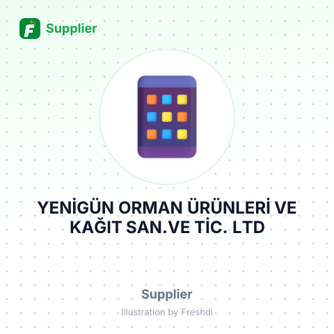 YENİGÜN ORMAN ÜRÜNLERİ VE KAĞIT SAN.VE TİC. LTD – summary card, no photo uploaded yet
