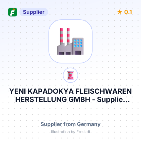 YENI KAPADOKYA FLEISCHWAREN HERSTELLUNG GMBH – summary card, no photo uploaded yet