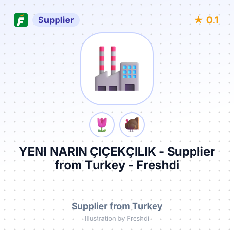 YENI NARIN ÇIÇEKÇILIK – summary card, no photo uploaded yet