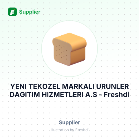 YENI TEKOZEL MARKALI URUNLER DAGITIM HIZMETLERI A.S – summary card, no photo uploaded yet