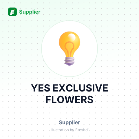 YES EXCLUSIVE FLOWERS – summary card, no photo uploaded yet