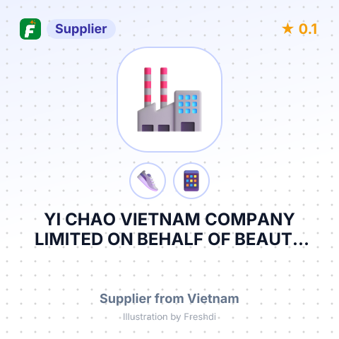 YI CHAO VIETNAM COMPANY LIMITED ON BEHALF OF BEAUTY ART ENTERPRISE LIMITED – summary card, no photo uploaded yet
