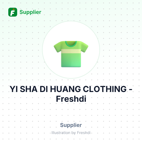 YI SHA DI HUANG CLOTHING – summary card, no photo uploaded yet