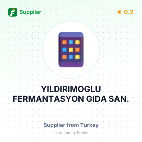 YILDIRIMOGLU FERMANTASYON GIDA SAN. – summary card, no photo uploaded yet