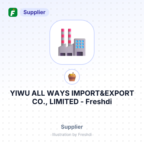 YIWU ALL WAYS IMPORT&EXPORT CO., LIMITED – summary card, no photo uploaded yet