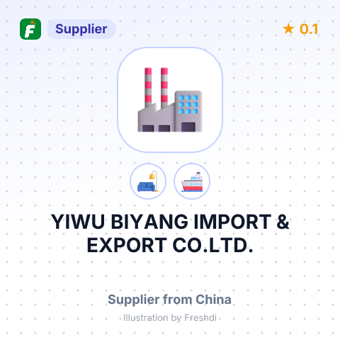YIWU BIYANG IMPORT & EXPORT CO.LTD. – summary card, no photo uploaded yet