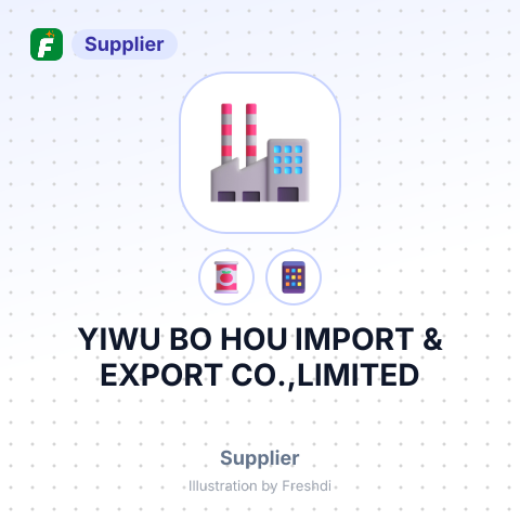YIWU BO HOU IMPORT & EXPORT CO.,LIMITED – summary card, no photo uploaded yet