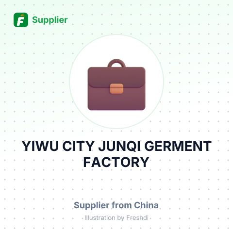 YIWU CITY JUNQI GERMENT FACTORY – summary card, no photo uploaded yet