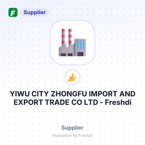 YIWU CITY ZHONGFU IMPORT AND EXPORT TRADE CO LTD – summary card, no photo uploaded yet