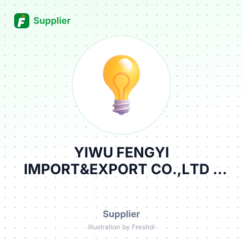 YIWU FENGYI IMPORT&EXPORT CO.,LTD – summary card, no photo uploaded yet