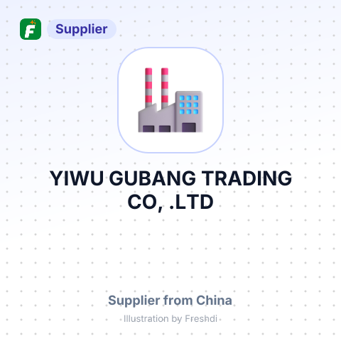 YIWU GUBANG TRADING CO, .LTD – summary card, no photo uploaded yet