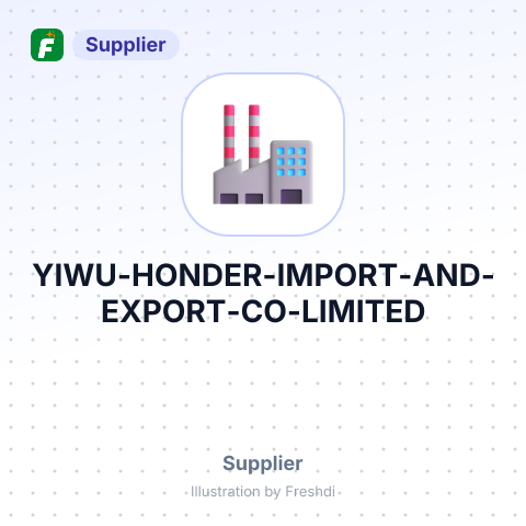 YIWU HONDER IMPORT AND EXPORT CO.,LIMITED – summary card, no photo uploaded yet