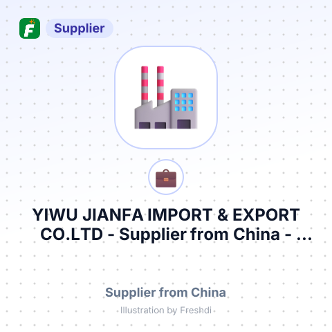 YIWU JIANFA IMPORT & EXPORT CO.LTD – summary card, no photo uploaded yet