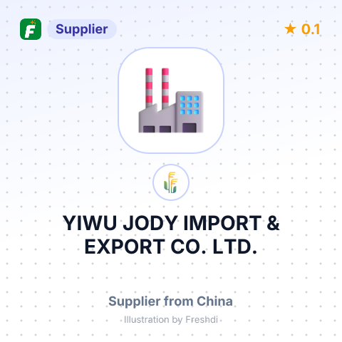 YIWU JODY IMPORT & EXPORT CO. LTD. – summary card, no photo uploaded yet