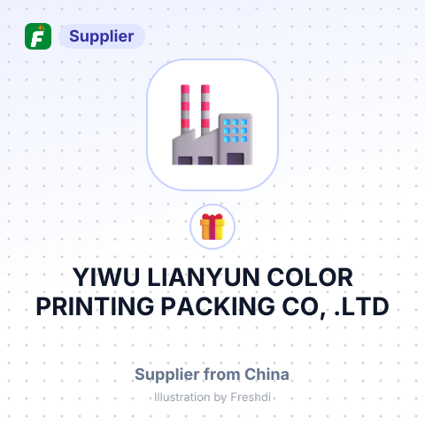 YIWU LIANYUN COLOR PRINTING PACKING CO, .LTD – summary card, no photo uploaded yet