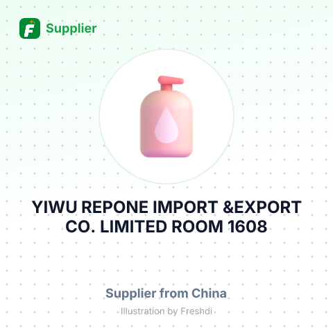 YIWU REPONE IMPORT &EXPORT CO., LIMITED ROOM 1608 – summary card, no photo uploaded yet