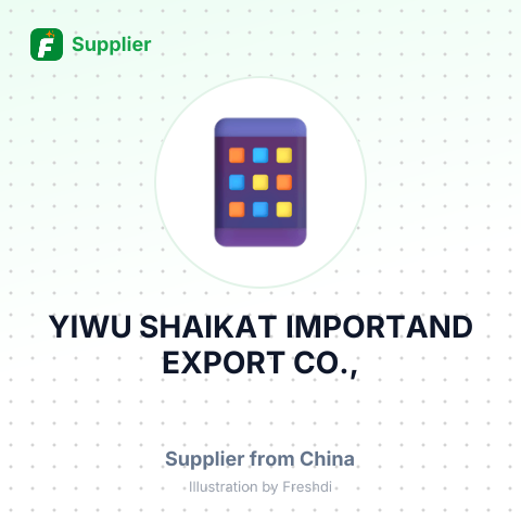 YIWU SHAIKAT IMPORTAND EXPORT CO., – summary card, no photo uploaded yet