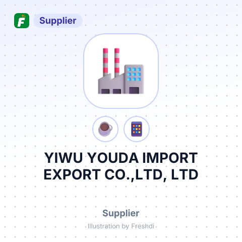 YIWU YOUDA IMPORT EXPORT CO.,LTD, LTD – summary card, no photo uploaded yet