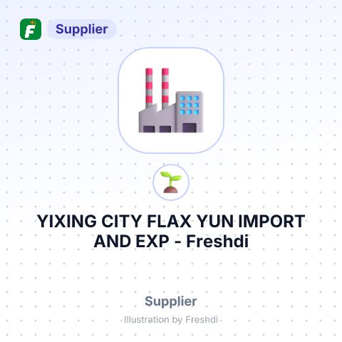 YIXING CITY FLAX YUN IMPORT AND EXP – summary card, no photo uploaded yet