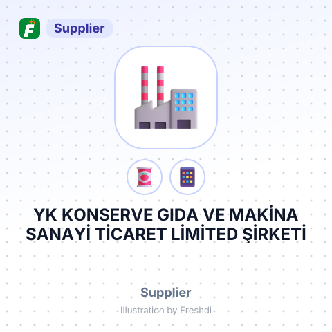 YK KONSERVE GIDA VE MAKİNA SANAYİ TİCARET LİMİTED ŞİRKETİ – summary card, no photo uploaded yet