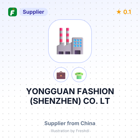 YONGGUAN FASHION (SHENZHEN) CO., LT – summary card, no photo uploaded yet