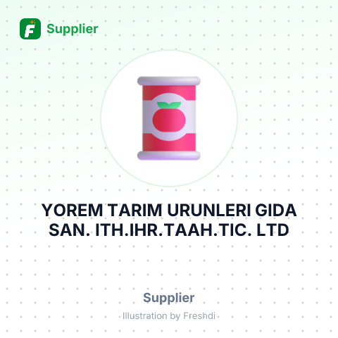 YOREM TARIM URUNLERI GIDA SAN. ITH.IHR.TAAH.TIC. LTD – summary card, no photo uploaded yet