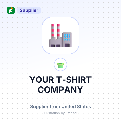 YOUR T-SHIRT COMPANY – summary card, no photo uploaded yet
