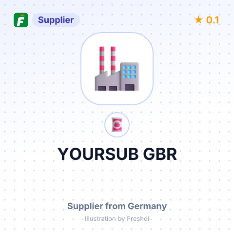 YOURSUB GBR – summary card, no photo uploaded yet