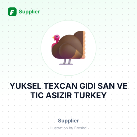 YUKSEL TEXCAN GIDI SAN VE TIC ASIZIR TURKEY – summary card, no photo uploaded yet