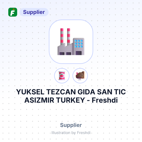 YUKSEL TEZCAN GIDA SAN TIC ASIZMIR TURKEY – summary card, no photo uploaded yet