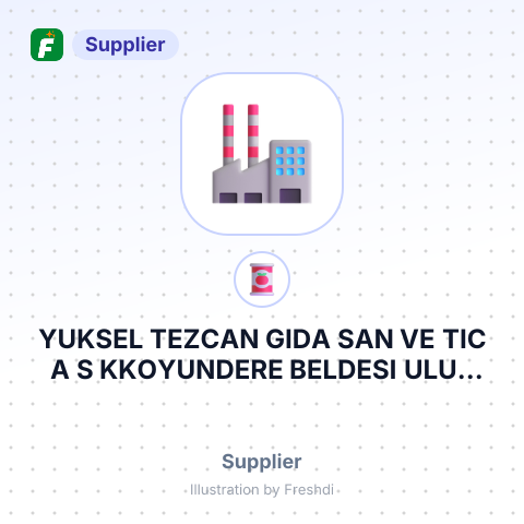 YUKSEL TEZCAN GIDA SAN VE TIC A S KKOYUNDERE BELDESI ULUS MAH NO – summary card, no photo uploaded yet